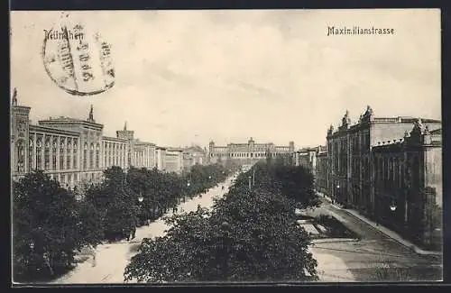 AK München, Maximilianstrasse
