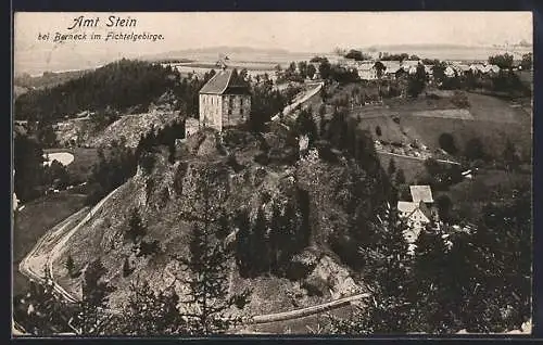 AK Stein / Fichtelgebirge, Sicht über den Ort