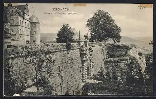 AK Kronach, Eingang zur Festung Rosenberg