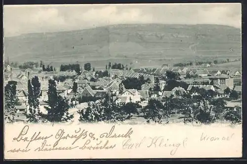 AK Kronach / Bayern, Blick über die Dächer