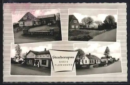 AK Stenderupau /Flensburg, Partien im Ort