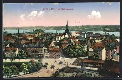 AK Kiel, Blick vom Rathausturm