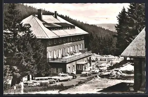 AK Kappelrodeck /Hochschwarzwald, Berghotel Mummelsee, Inh. Karl Bürk