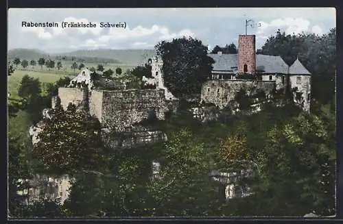AK Rabenstein /Fränkische Schweiz, Blick auf die Festung