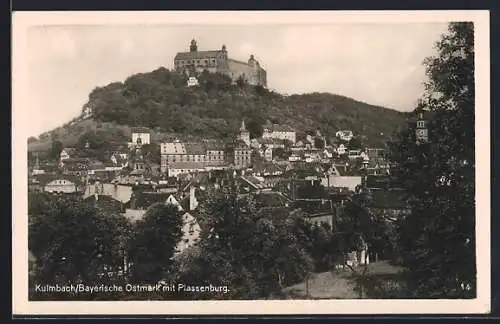 AK Kulmbach, Teilansicht mit Plassenburg