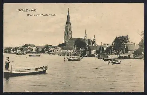 AK Schleswig, Dom vom Kloster aus gesehen
