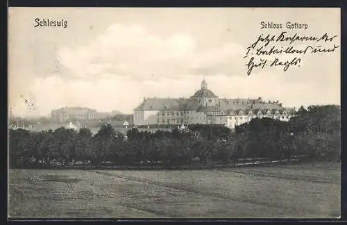 AK Schleswig, Blick zum Schloss Gottorp