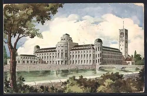 AK München, Deutsches Museum, Ansicht von Norden