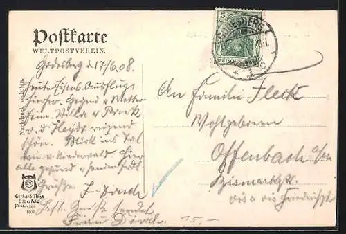 AK Königswinter /Rhein, Blick auf das Siebengebirge