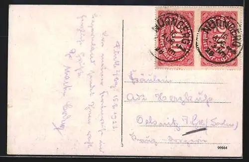 AK Fürth i. B., Partie an der Auferstehungskirche