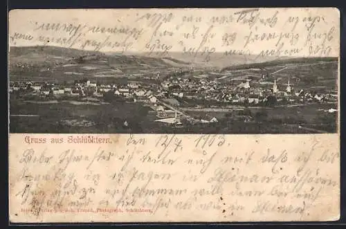AK Schlüchtern, Ortsansicht mit Umgebung