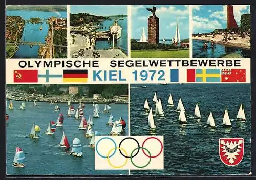 AK Kiel, Olympische Segelwettbewerbe Kiel 1972, Segelboote auf dem Wasser