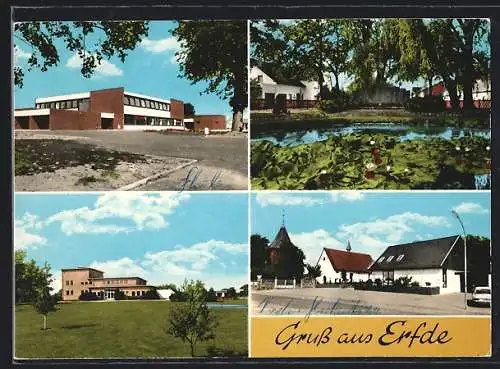 AK Erfde, Kirche, Schule und Partien im Ort