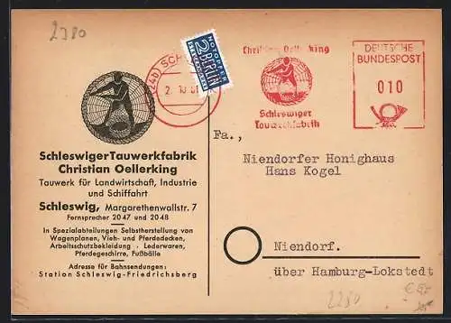 AK Schleswig, Schleswiger Tauwerkfabrik, Bes. Christian Oellerking