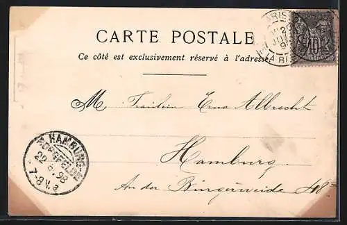 Lithographie Paris, Le Panthéon, Le Champs Elysées, Musée de Gluny