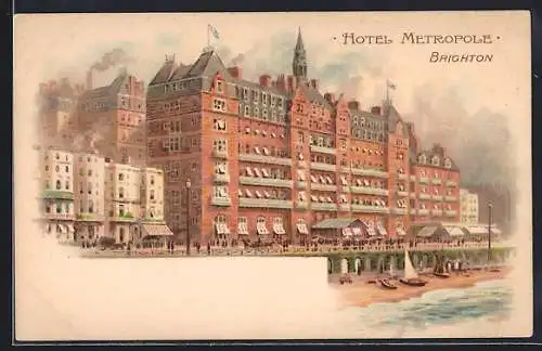 AK Brighton, Hotel Metropole, Segelboote