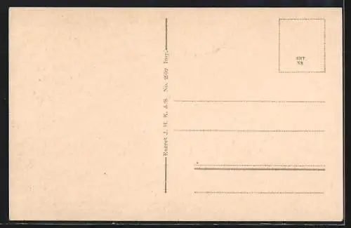 AK Hammerfest, Ortspartie mit Hafen und Kirche