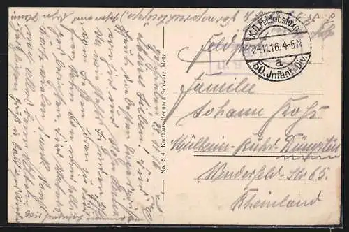 AK St.Maurice, Ruine Schloss Warcq