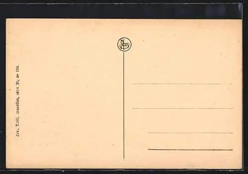 AK Louvain, Avenue des Alliés, Vue vers la Gare