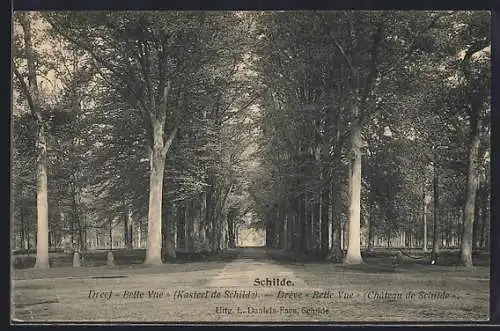 AK Schilde, Dreef Belle Vue Kasteel de Schild, Partie am Schloss