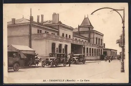 AK Thionville /Moselle, La Gare
