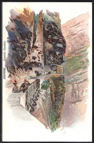 Lithographie Dauphiné, Grands-Goulets