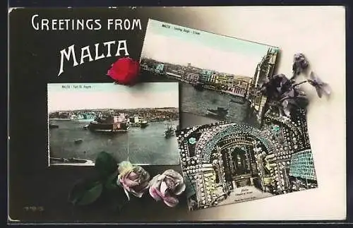 AK Silema /Malta, Landing Stage, Fort St. Angelo