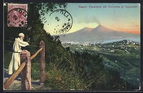 AK Napoli, Panorama dal Convento di Camaldoli