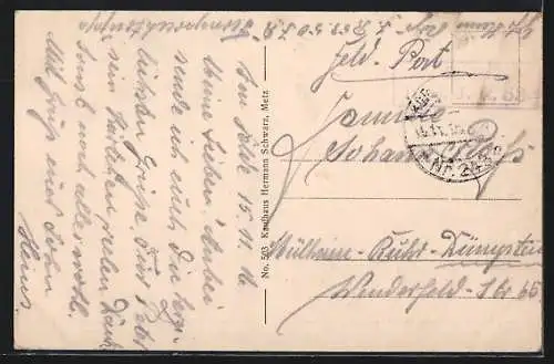 AK Boiville, Soldaten vor einer Hausruine und zerstörten Kirche