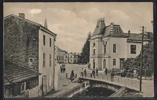 AK Cirey, Strassenpartie mit deutschen Soldaten