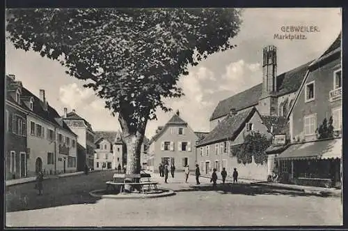 AK Gebweiler, Blick auf den Marktplatz