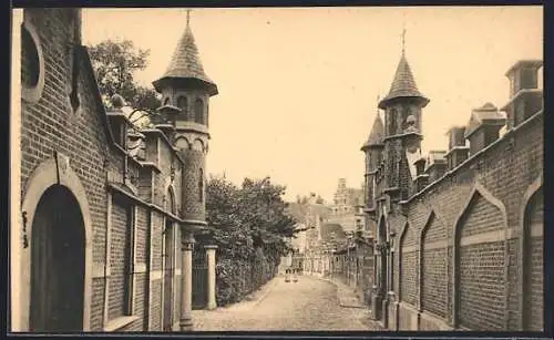 AK Antwerpen, Het Begijnhof in de Roodestraat, Na de verwoesting van het oorspronkelijke begijnhof verkregen...