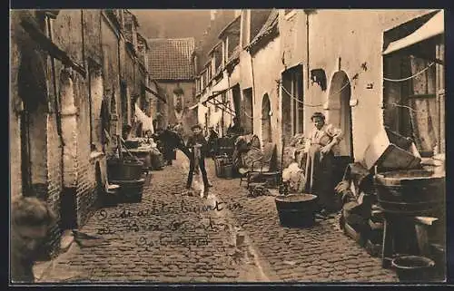 AK Antwerpen, Oude achterbuurt in de Bree straat