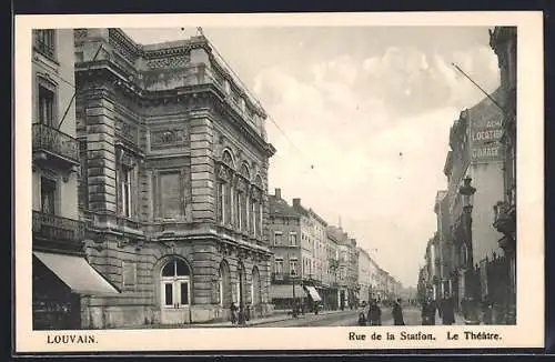 AK Louvain, Rue de la Station, Le Théâtre