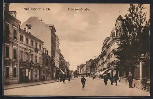 AK Mühlhausen, Die Colmarer-Strasse