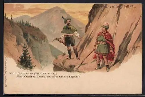 AK Schiller's Wilhelm Tell, No. 6, Gebirgsidylle