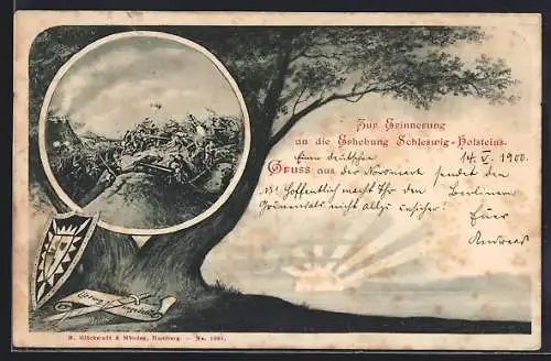AK Schleswig-Holstein, Erhebung 1848-1851, Kampf um Feldbefestigung, Schwert und Schild, Reichseinigungskriege