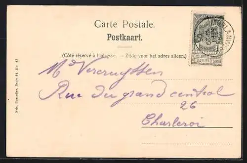 AK Morlanwelz-Mariemont, Sicht zum Viadukt, Viaduo