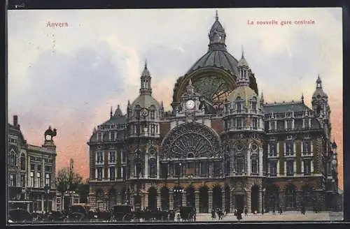 AK Anvers, La nouvelle gare centrale