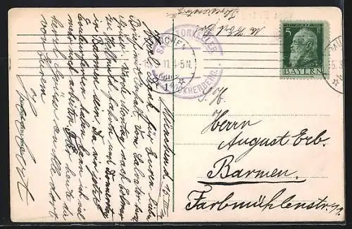 AK Mann auf Pferd reitet über Masskrüge, Trinkerhumor