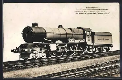 AK Passenger Locomotive King George V, englische Eisenbahn