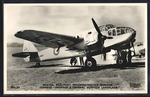 AK Bristol Beaufort Reconnaissance Bomber, Flugzeug vor dem Start