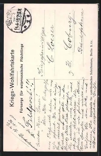 Künstler-AK Generalfeldmarschall Paul von Hindenburg in Uniform mit Pour le Merite und EK