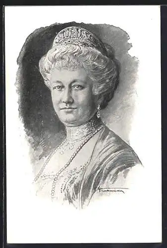 AK Portrait Kaiserin Auguste Victoria von Preussen