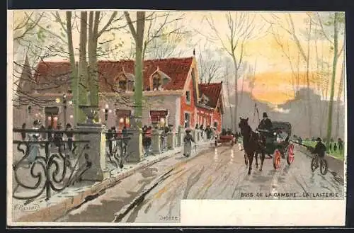 Künstler-AK F. Ranot: bois de la Cambre, la laiterie