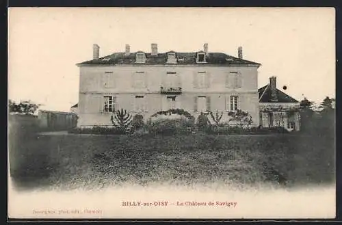 AK Billy-sur-Oisy, Le Château de Savigny