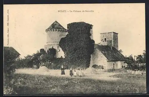 AK Bulcy, Le Château de Neuville et ses environs verdoyants