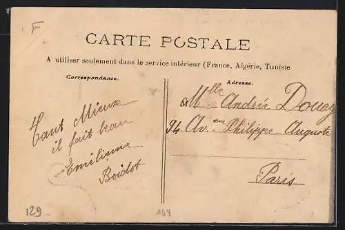 AK Aunay, Entrée du Bourg, Route de Châtillon