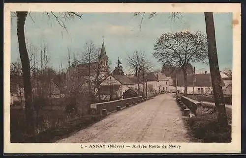 AK Annay, Arrivée Route de Neuvy