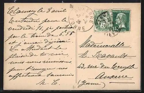 AK Armes, Vue sur le Perthuis et le village